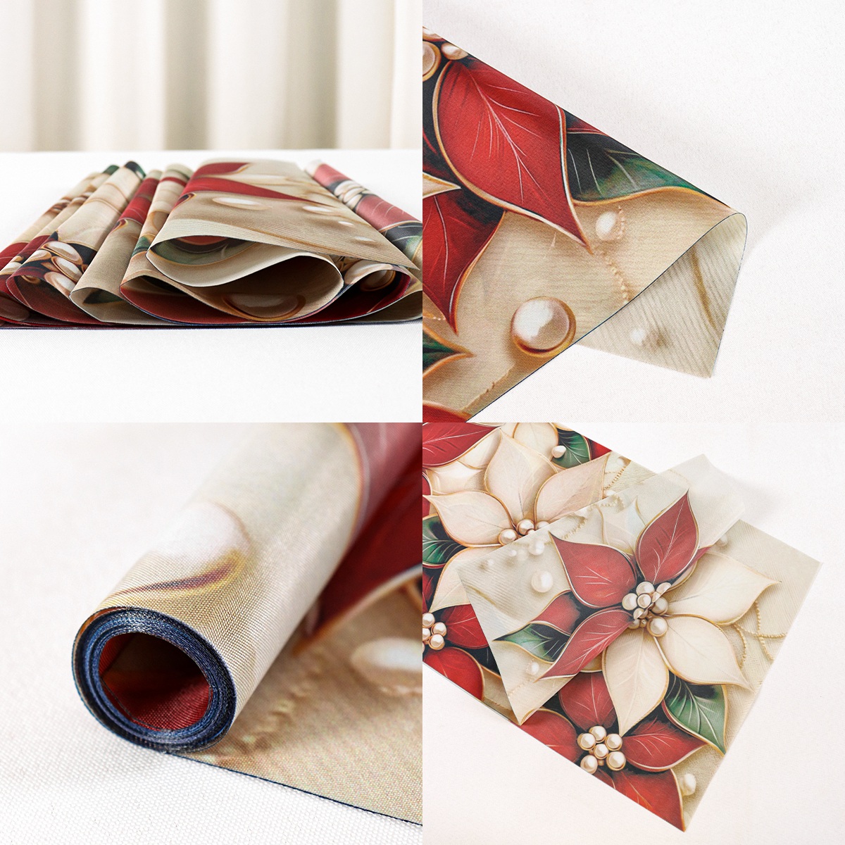 Настольная дорожка с цветочным – обзор и цена Christmas Table Runner