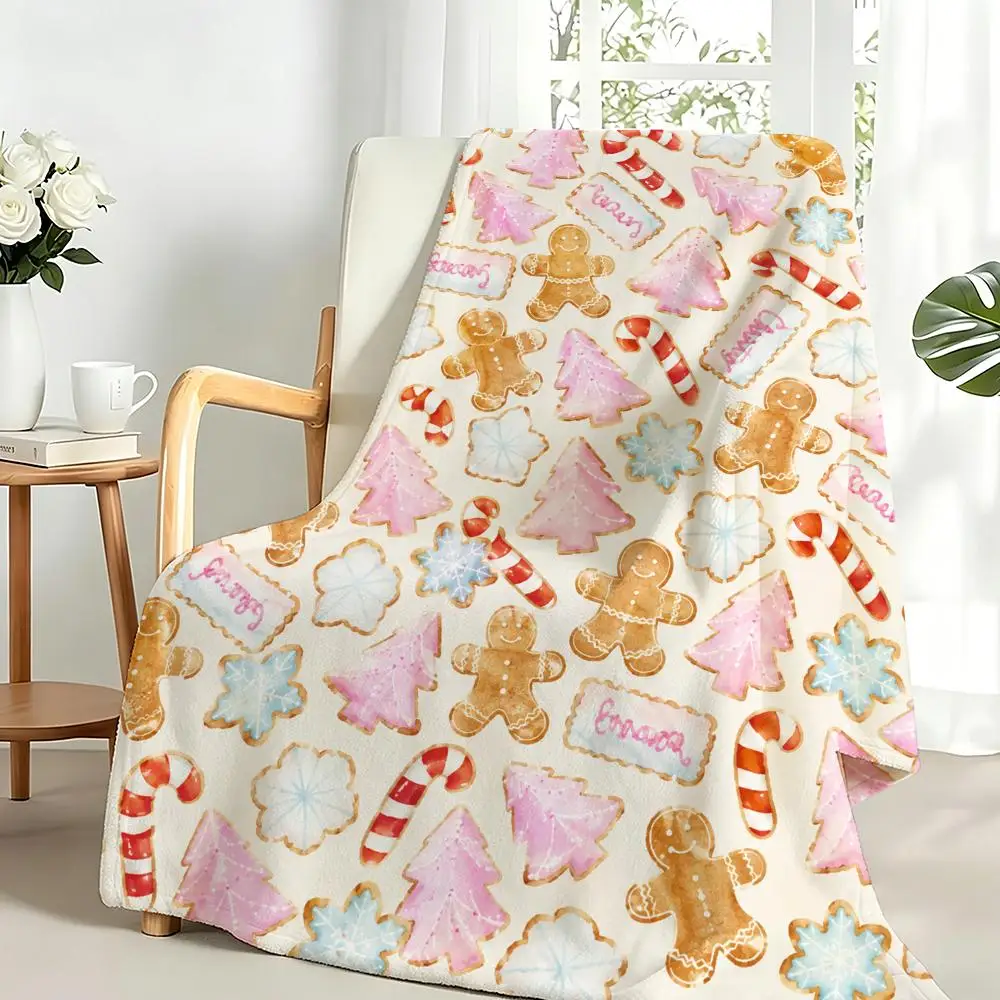 Нежно-розовый плед с рождестве – обзор и цена Christmas Throw Blanket