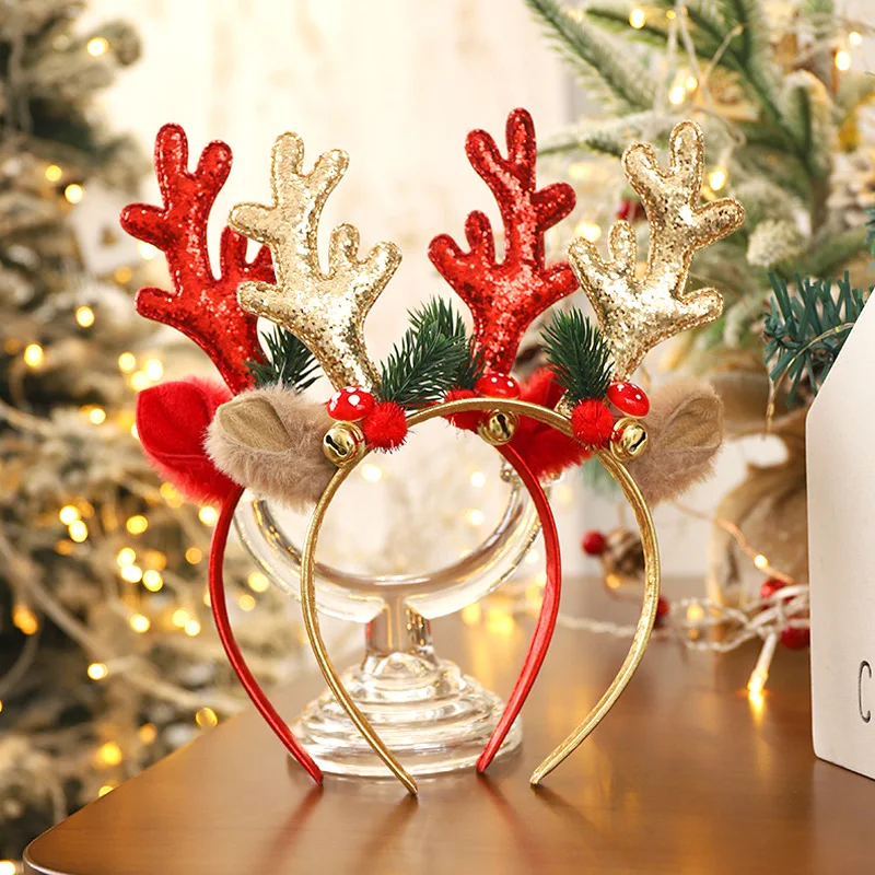 Популярные блестящие ободки с  – обзор и цена Reindeer Antlers Headband