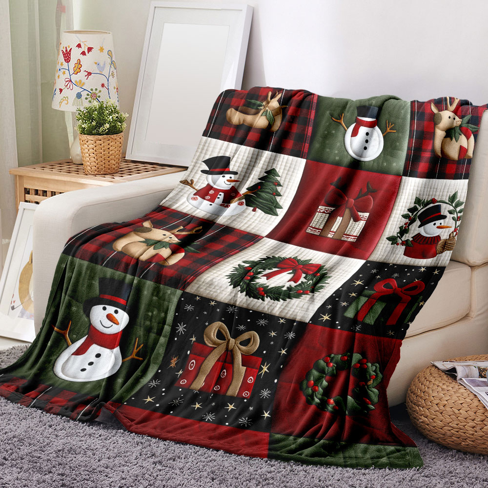 Рождественское одеяло в стиле  – обзор и цена Christmas Throw Blanket